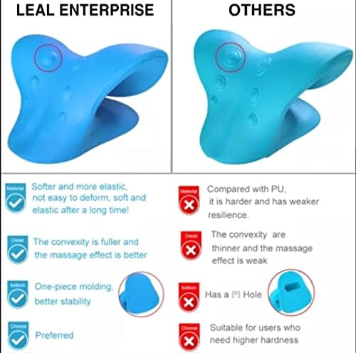 Neck Stretcher, Helps with stretch 3 ways, Shoulder, Neck & Spine. Great Relaxer for Cervical Traction, Spine Alignment & Pain relief By LEAL ENTERPRISE.