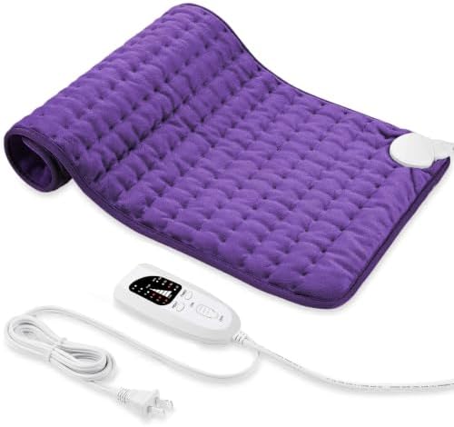 Electric Heating pad for Back Neck Shoulder Knee Arms Legs- Electric Heat Pads with 6 Heat Settings & Auto Shut Off &Dry/Moist Heat Heating Pad for Birthday Mother Father Girl Men Women