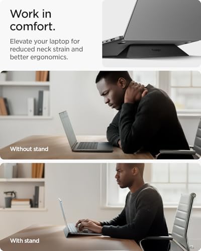 Spigen Slim Fold Portable Laptop Stand Keyboard Riser Foldable Portable