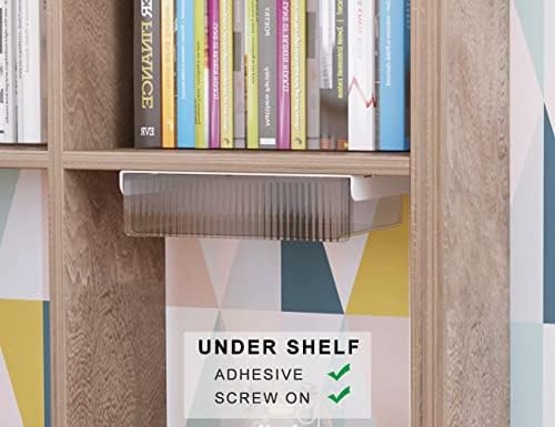 Keenkee Under Desk Drawers, Clear Light Black