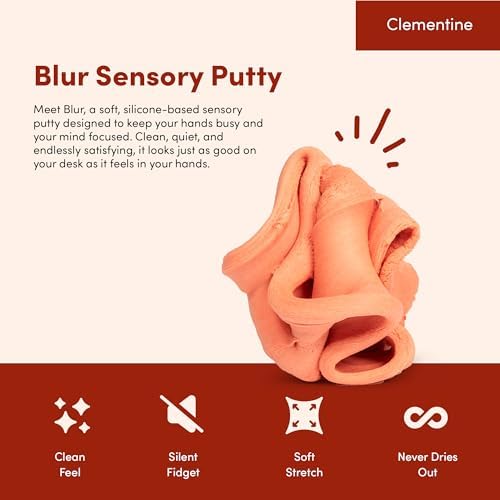 Speks Blur Sensory Slime Putty, Silent Stress Relief Tool, Desk Toy