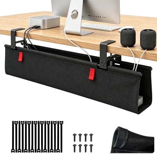 ManagementAHOMO Under Desk Cable Management No Drill