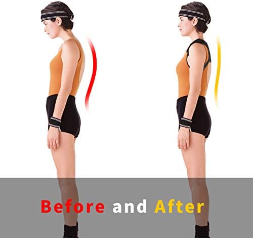 Posture Corrector for Men Women&Children Upper Back Brace Adjustable and Effective Clavicle Support Device for Thoracic Kyphosis and Shoulder Pain Relief