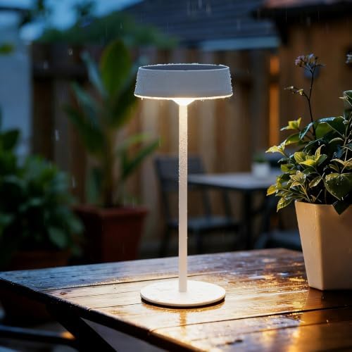 Solar Table Lamp Rechargeable, Waterproof Shower Lamp