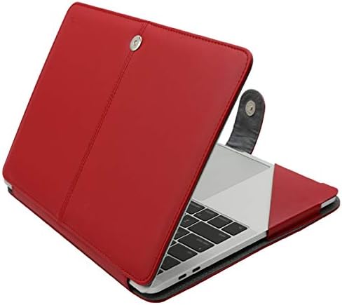 MOSISO PU Leather Sleeve Case Compatible with MacBook Air 13.6 inch