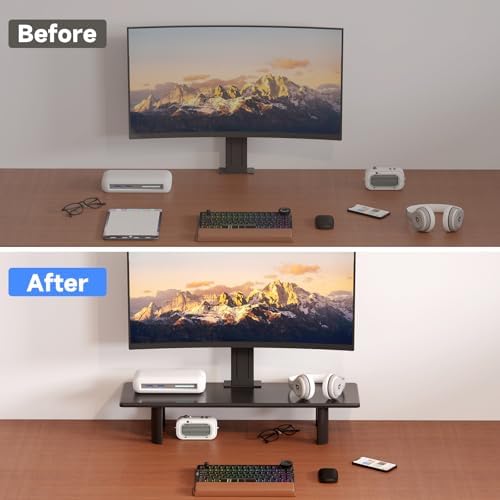 suptek Dual Monitor Stand Riser, 32.28" Large Stands for 2 Monitors