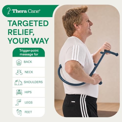 Thera Cane Massager (Blue), Proudly Made in The USA Since 1988