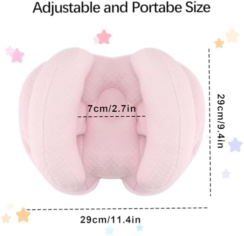 2 in 1 Baby Neck Pillow for Car Seat, Baby Head Support Pillow