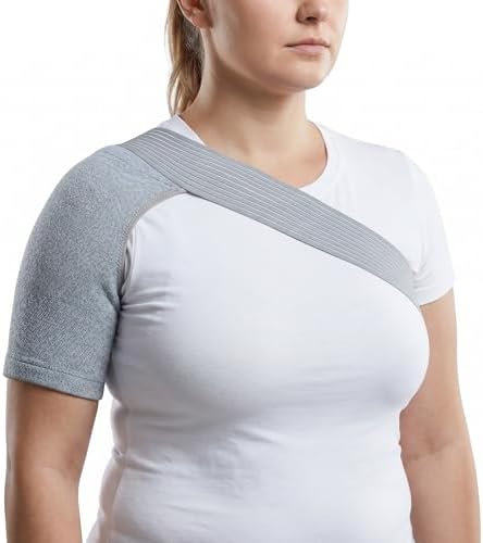 Shoulder Brace for Men & Women – Shoulder Compression Sleeve for Rotator Cuff Injuries, Frozen Shoulder & Tendonitis – Breathable Shoulder Support for Sports & Recovery – Fits Left or Right Arm (160-200 lbs)