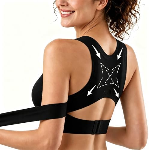Posture Corrector Bra for Women Front Closure Back Support Bra
