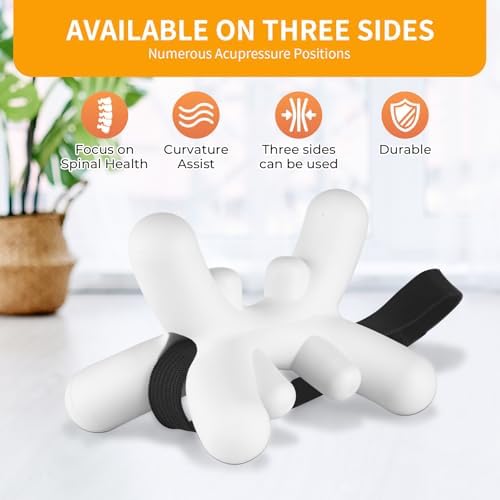 Occipital Release Tool for Neck, Suboccipital Release Tool and Shoulder Trigger Point Massager, Deep Tissue Acupressure Massage Tool for Headache, TMJ and Cervical Tension Relief, Hands-Free Design