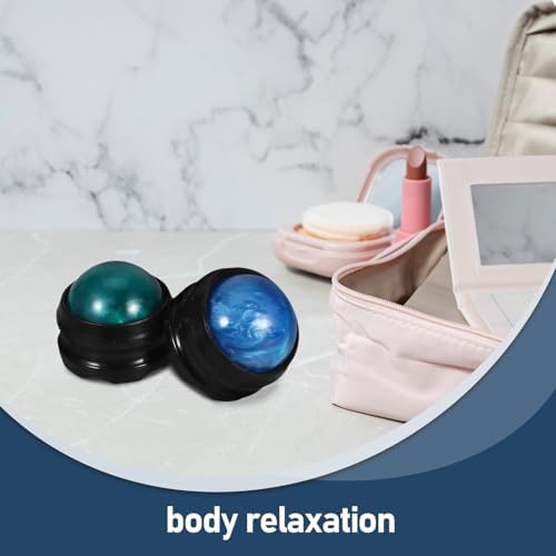 GANAZONO Massage Balls 2 Pack Resin ABS Hand Held Roller Massager
