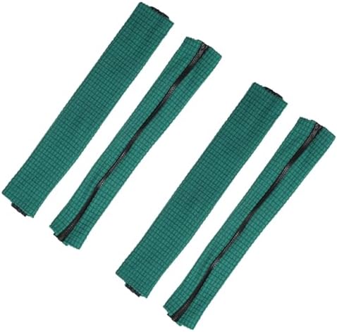 PATIKIL 22x4.3 in Office Chair Armrest Covers, 2 Pair Office Chair Arm Covers Long Computer Chairs Arm Rest Cover with Zipper Removable Rest Slipcover Hand Rest Protector, Forest Green
