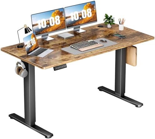 Sweetcrispy Electric Standing Desk, Computer Desk, 55x24 Inch