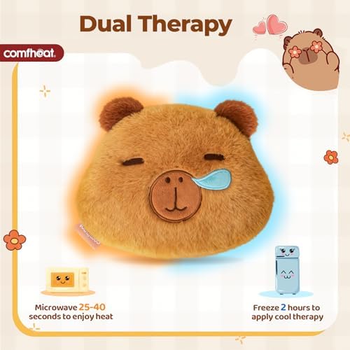 Capybara Microwave Heating Pad for Pain Relief, Moist Heat Pack
