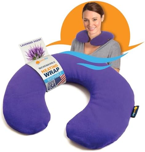 SunnyBay Lavender Microwavable Heating Pad, Neck Pillow, 2.5 lb, Purple