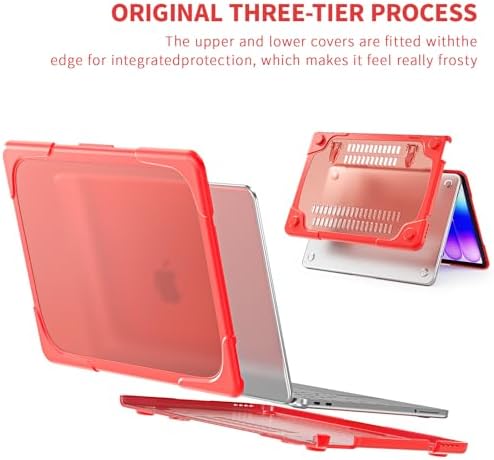 Batianda Heavy Duty Case for MacBook Neo 13 Inch 2026, Red