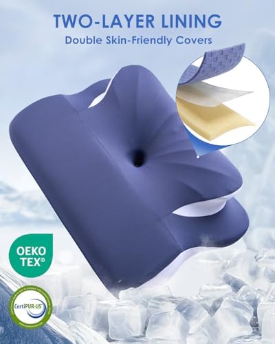 Cervical Neck Pillow for Neck Pain Relief Mellow Sleep Pillow Memory Foam