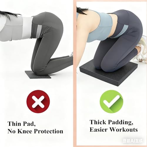 High-Density Balance Pad, Extra Large Balance Pad for Physical Therapy, TPU Foam Balance Board for Rehabilitation Stability Workout Knee and Ankle Exercise