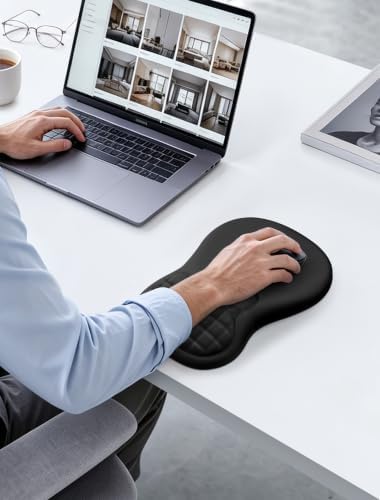Ergonomic Mouse Pad Wrist Rest for Carpal Tunnel Pain Relief