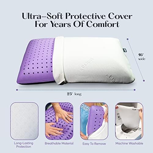 Sutera - Cooling Lavender Zen Memory Foam Pillow, Lavender Oil Infused