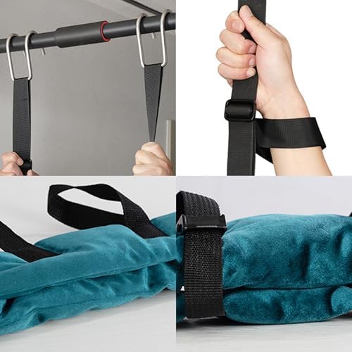 Cervical Traction Belt with Hook Home Neck Stretching Hanging Belt Soft Padded Neck Support for Office Worker Pain Relieve