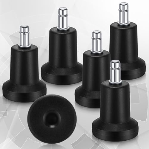 Outus 5 Pcs Office Chair Bell Glides Replacement Chair Caster Stoppers
