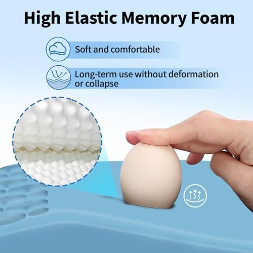 YIWEI Ergonomic Mouse Pad with Wrist Rest for Carpal Tunnel Pain Relief