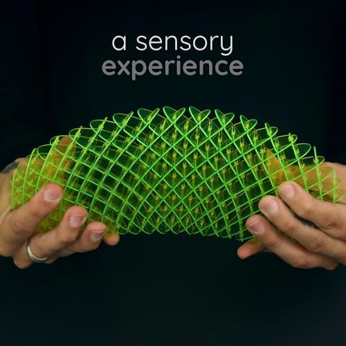 Morf Worm 3D Sensory Fidget Toy for Kids and Adults, Green, Large
