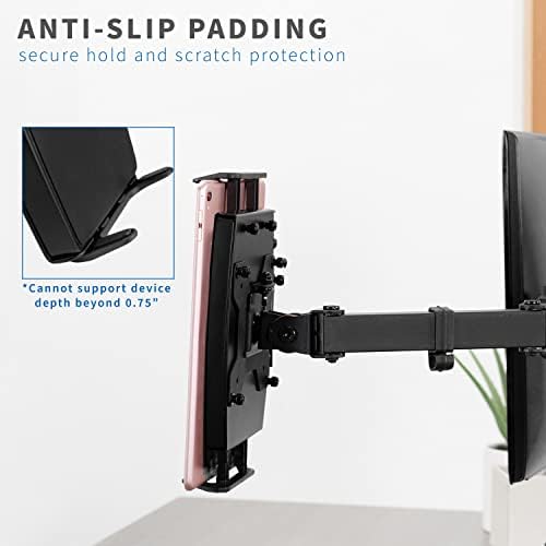 VIVO Black Universal VESA Mount Adapter, 7 in Tablet Holder, MOUNT-UVM02