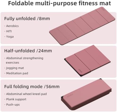 Foldable Yoga Mat Thick 0.32"(8mm)