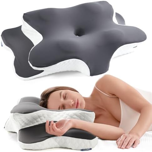 Alcedo Cervical Memory Foam Pillow for Neck and Shoulder Pain Relief