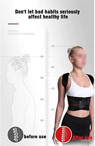 Adjustable Straight Back Posture Corrector Shoulder Lumbar Brace Spine Support Belt Adjustable Corset Correction Body (Size : Large)