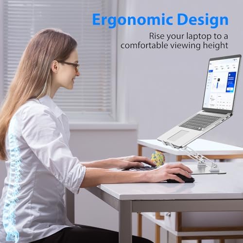 Laptop Stand for Desk, Adjustable Laptop Riser Holder
