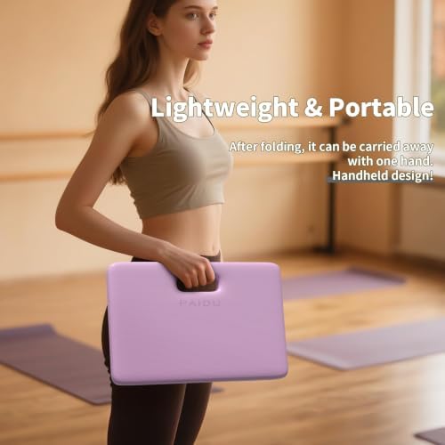 PAIDU Yoga Knee Pad 1" Thick, Foldable for Home Gym