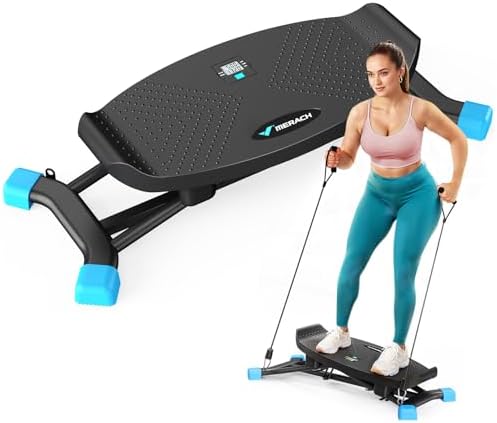 MERACH Balance Board for Adults, Rocking Stepper with Resistance Bands