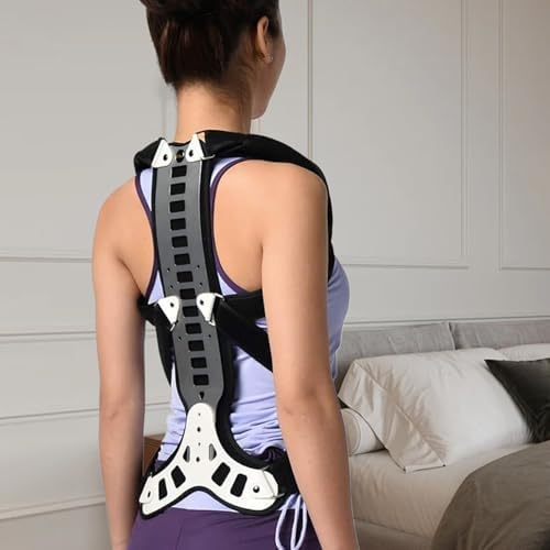 Back Brace Posture Corrector Adjustable Hunchback Posture Corrector Breathable Back Straightener Pain Relief Improve Thoracic Kyphosis for Men Women, S