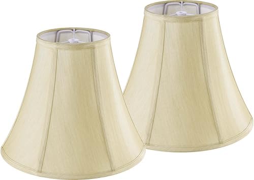 GO&SO Bell Lamp Shades Gold Medium 6" Top x 13" Bottom x 9.8" High
