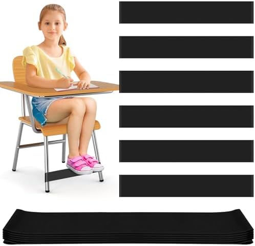 6 Pack Chair Bands for Kids with Fidgety Feet ADHD Tools, Sensory Room Must Haves for Adhd Kids Fidget Chair Bands Autism Classroom Must Haves for Classroom Home