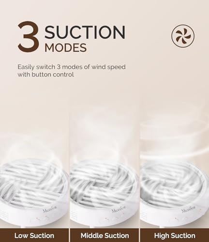 MelodySusie Nail Dust Collector White with Rechargeable UV LED Nail Lamp P-PLUS30G Blue