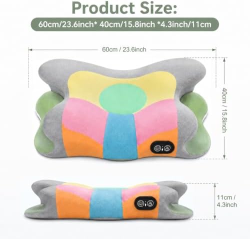 2-in-1 Cervical Pillow for Neck Pain Relief with Heating, Traction