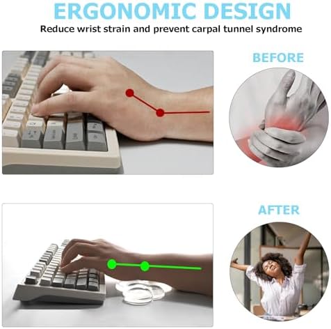 Gel Cloud Wrist Rest Keyboard, Ergonomic Keyboard Wrist Rest, Clear