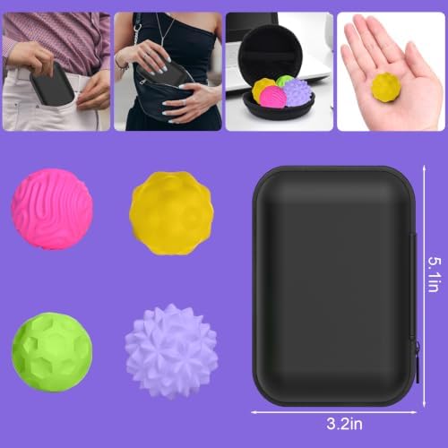 BUSOHA Silicone Magnetic Fidget Balls - 8 Pack Fidget Toys for Adult