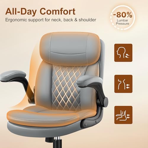 Office Desk Chair, Ergonomic Computer Chair with Unique Dual-Layer Support
