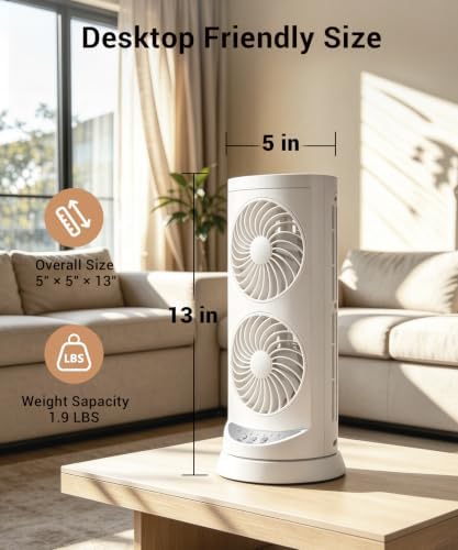 Personal Tower Cooling Fans that Blow Cold Air,25dB Quiet Fan with 24ft/s
