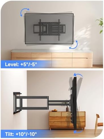 Suptek 41.3" Long Arm TV Wall Mount for 42-100" TVs Holds up to 176lbs
