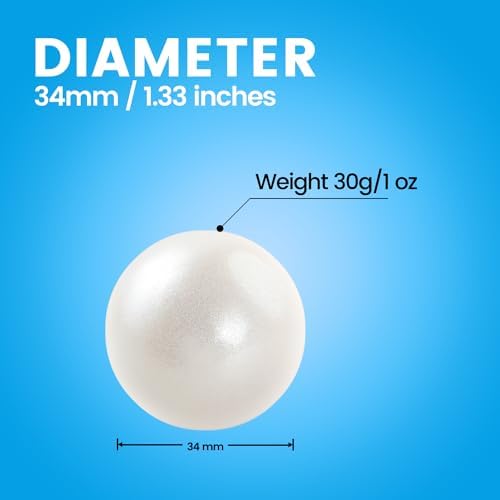 Perixx PERIPRO-303 GWH Small Trackball - 1.34 Inches Replacement Ball for PERIMICE and M570 - Glossy White