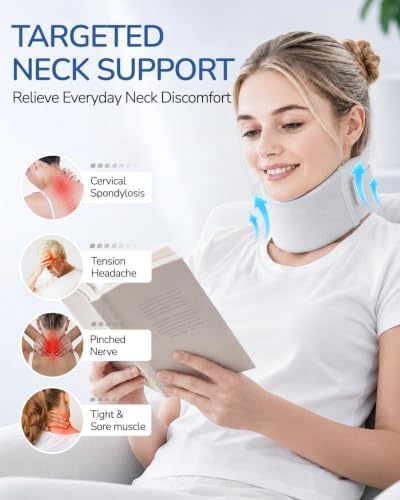 Ice Silk Neck Brace, Soft Cervical Collar for Neck Pain and Support