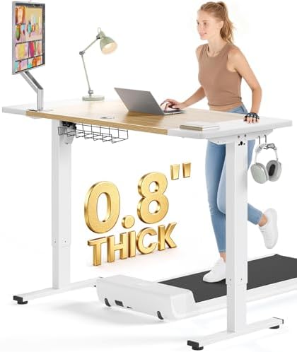 SIAGO 55 x 24 Inch Electric Standing Desk, 0.8 Inch Thick Tabletop