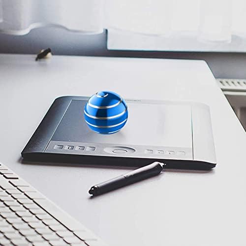 Kinetic Fidgets Desk Toy ADHD Stress Relief 1.77in Blue Silver